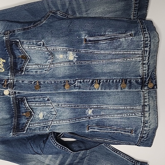 Sandrine Rose by Free People boys dont cry jean jacket size extra small - Picture 5 of 11